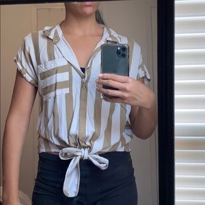 Striped crop top